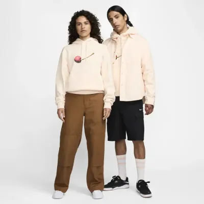 Sweat à capuche Nike SB Fleece Pullover Skate rose poudré référence FV7367-838