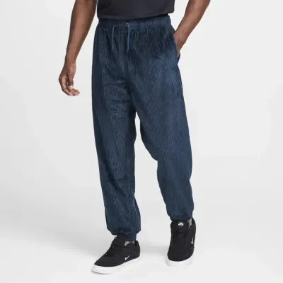 Pantalon Nike SB Elastic Corduroy Skate homme bleu marine référence FV7395-478