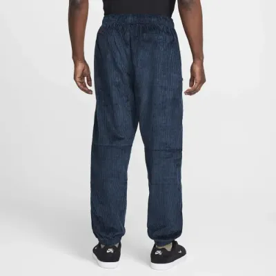 Pantalon Nike SB Elastic Corduroy Skate homme bleu marine référence FV7395-478