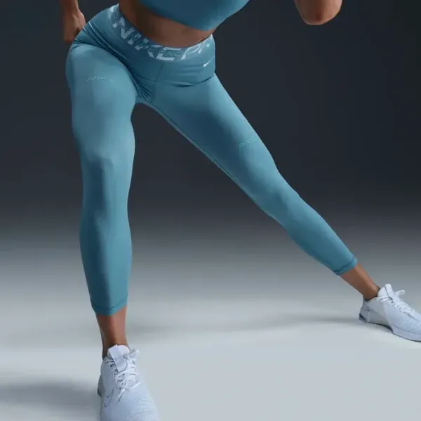 NIKE PRO MID-RISE 7/8 GRAPHIC LEGGINGS