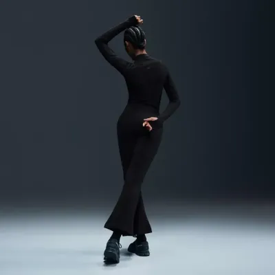 Nike Sportswear Phoenix Fleece pantalon flare taille mi-haute femme noir FV7494-010