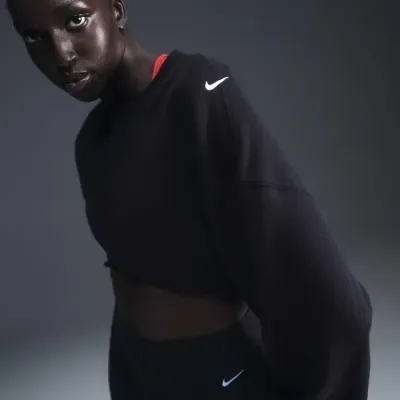 Nike Sportswear French Terry shrug oversized crop femme noir FV7509-010