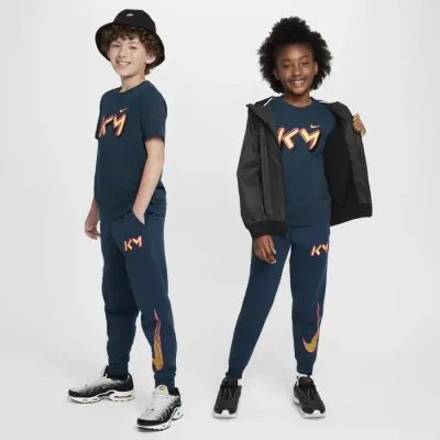 Nike Kylian Mbappé t-shirt enfant logo KM bleu marine FZ5176-418