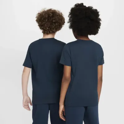Nike Kylian Mbappé t-shirt enfant logo KM bleu marine FZ5176-418