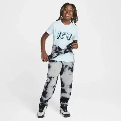 Nike Kylian Mbappé t-shirt enfant logo KM bleu glace FZ5176-474