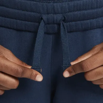 Nike Kylian Mbappé Club Fleece jogger pantalon enfant logo KM Swoosh bleu marine FZ5322-478