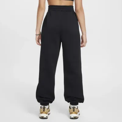 Nike Sportswear Club Fleece jogging loose taille haute femme noir logo laurier FZ5571-010