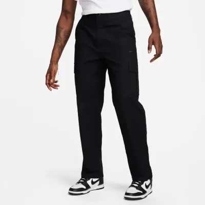 Nike Club pantalon cargo coupe droite homme noir poches latérales FZ5765-010