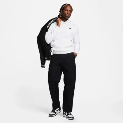 Nike Club pantalon cargo coupe droite homme noir poches latérales FZ5765-010