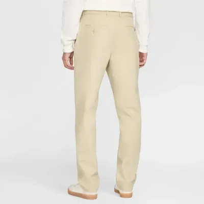 Nike Club chino pantalon coupe droite homme beige sable logo Swoosh FZ5770-251