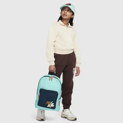 Nike Classic sac à dos enfant bicolore turquoise marine broderie logo FZ7254-300