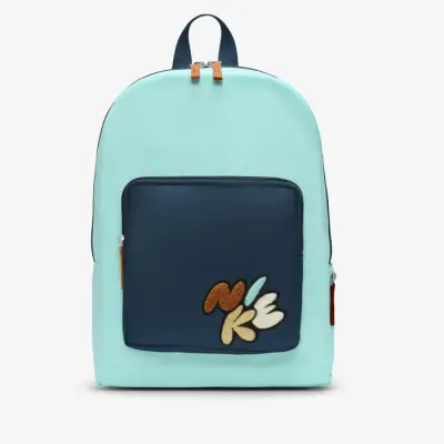 Nike Classic sac à dos enfant bicolore turquoise marine broderie logo FZ7254-300