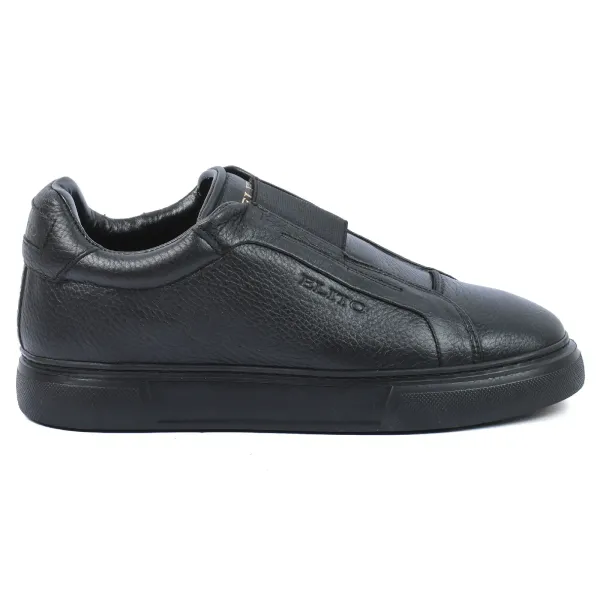 SNEAKERS HOMME CUIR NOIR