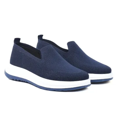 Sneakers homme Elito EL-2673-BLM bleu marine en maille respirante avec semelle confortable