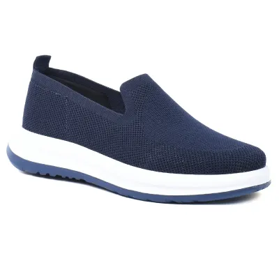Sneakers homme Elito EL-2673-BLM bleu marine en maille respirante avec semelle confortable