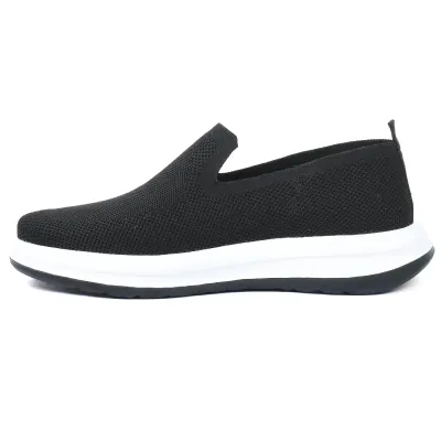 Sneakers homme Elito EL-2673-N noires en maille respirante avec semelle amortissante