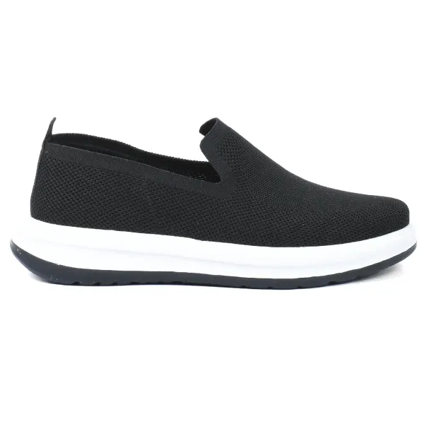 SNEAKERS HOMME NOIRES MAILLE RESPIRANTE