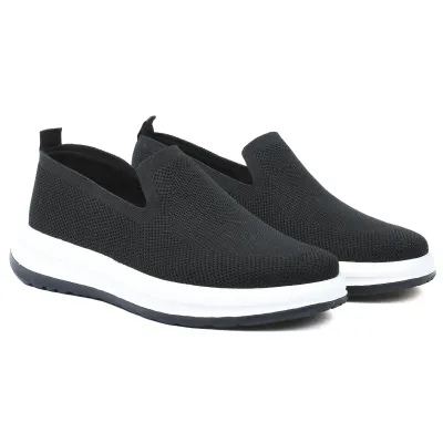 Sneakers homme Elito EL-2673-N noires en maille respirante avec semelle amortissante
