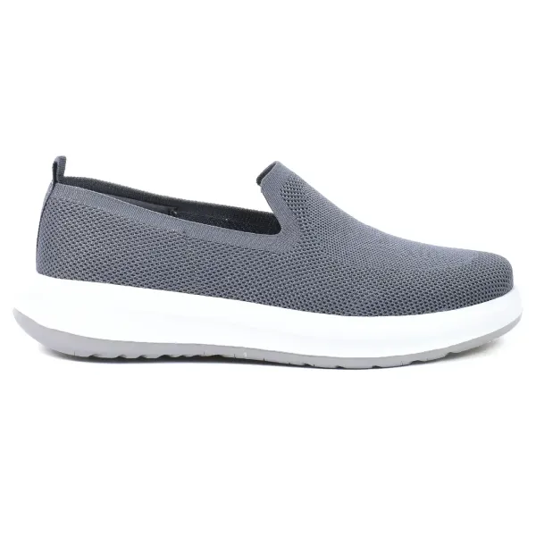 SNEAKERS HOMME GRISES MAILLE RESPIRANTE