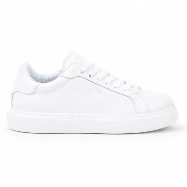 SNEAKERS HOMME CUIR BLANC