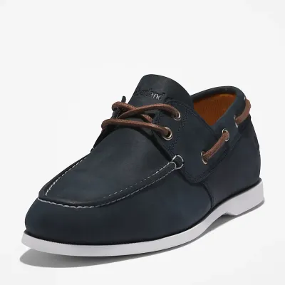 Chaussure bateau Timberland Cedar Bay homme en cuir premium bleu marine avec semelle OrthoLite TB0A28BM019