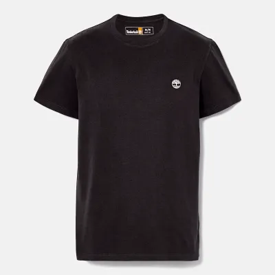 T-shirt Timberland Short Sleeve Tee homme noir TB0A2BPR001, col rond coton bio