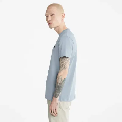 T-shirt Timberland Short Sleeve Tee homme bleu clair TB0A2BPR940, col rond coton bio