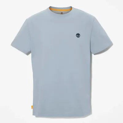 T-shirt Timberland Short Sleeve Tee homme bleu clair TB0A2BPR940, col rond coton bio