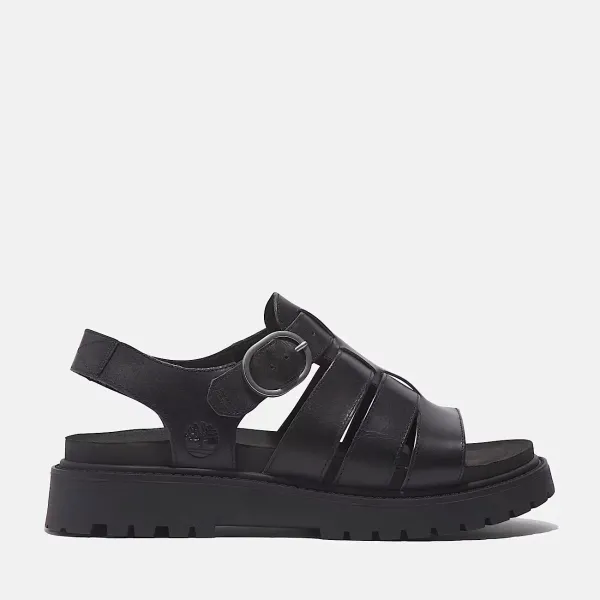 CLAIREMONT WAY FISHERMAN SANDAL NOIR  FULL GRAIN
