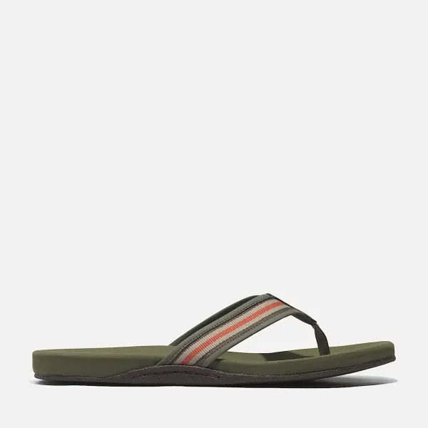 SEATON BAY THONG SANDAL VERT OLIVE