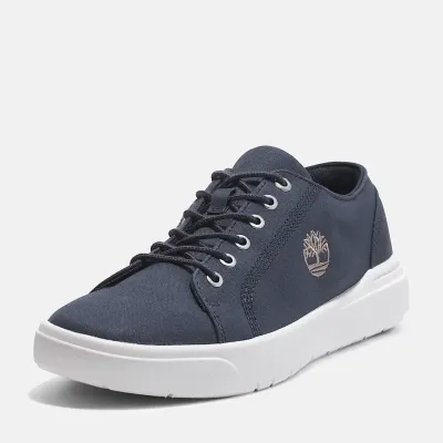 Baskets Timberland Seneca Bay homme bleu marine en toile avec semelle OrthoLite et doublure recyclée ReBOTL TB0A66NNEP4