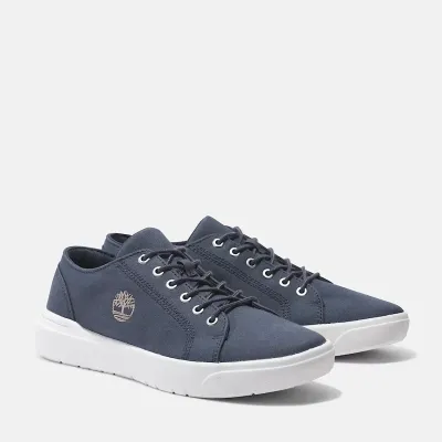 Baskets Timberland Seneca Bay homme bleu marine en toile avec semelle OrthoLite et doublure recyclée ReBOTL TB0A66NNEP4
