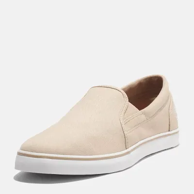 Baskets Timberland SCAPE PARK SLIP-ON SNEAKERS beige homme en toile de coton mélangé  TB0A67FWER1