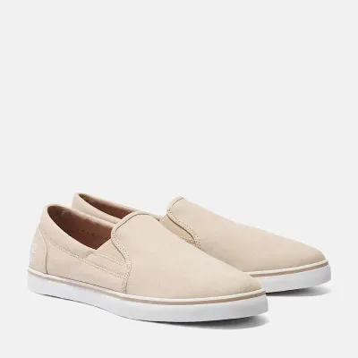 Baskets Timberland SCAPE PARK SLIP-ON SNEAKERS beige homme en toile de coton mélangé  TB0A67FWER1