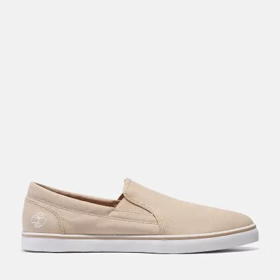 Baskets Timberland SCAPE PARK SLIP-ON SNEAKERS beige homme en toile de coton mélangé  TB0A67FWER1