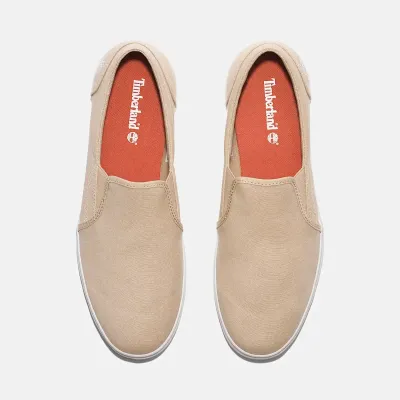 Baskets Timberland SCAPE PARK SLIP-ON SNEAKERS beige homme en toile de coton mélangé  TB0A67FWER1