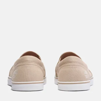 Baskets Timberland SCAPE PARK SLIP-ON SNEAKERS beige homme en toile de coton mélangé  TB0A67FWER1
