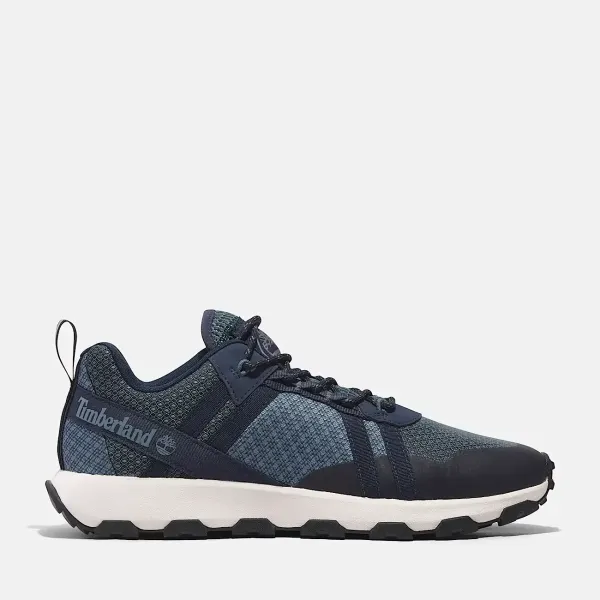 WINSOR TRAIL LOW LACE UP SNEAKER BLEU MARINE