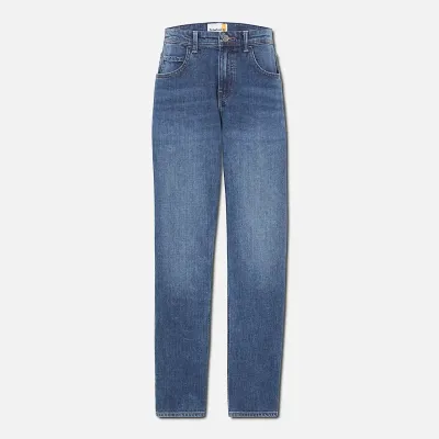 Jean Timberland homme bleu coupe slim stretch en coton biologique avec cinq poches référence TB0A6CQ2A11