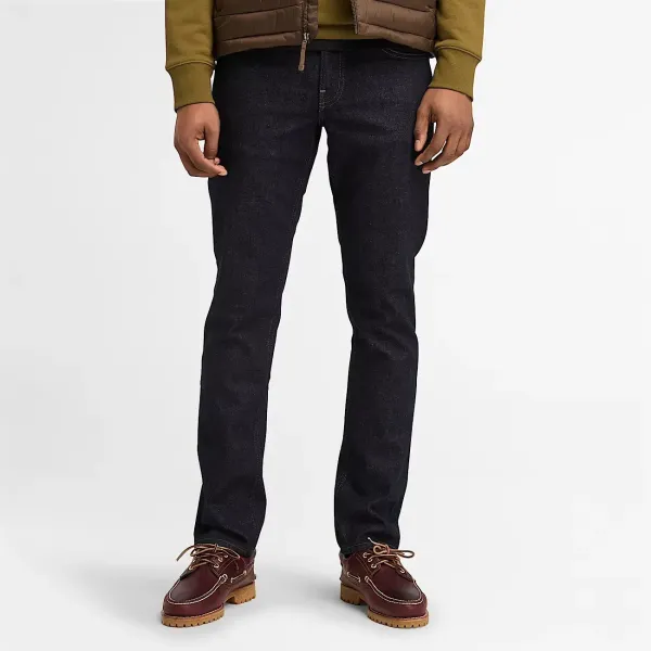 INDIGO STRETCH DENIM PANT BLEU MARINE