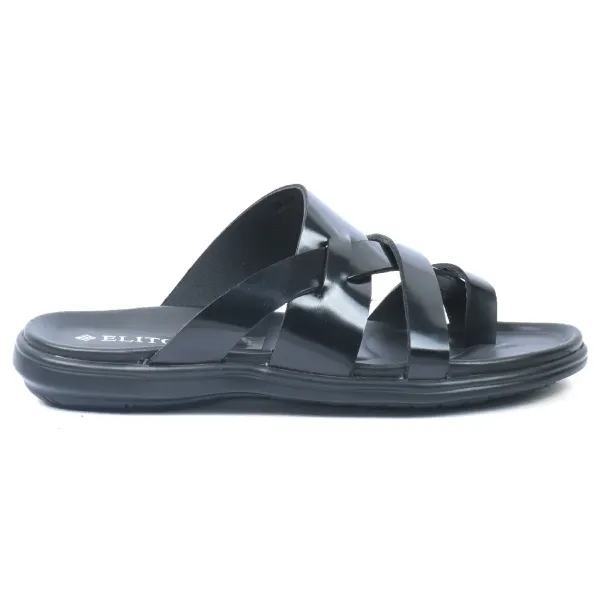 MULES HOMME EN CUIR NOIR