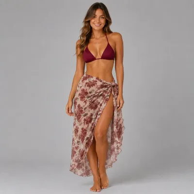 PARÉO FEMME IMPRIMÉ FLORAL...