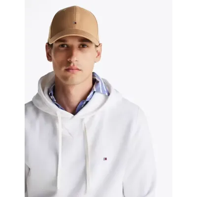 Casquette unisexe Tommy Hilfiger Hilfiger Flag Six-Panel Baseball Cap Beige AM0AM13008-RBC en coton