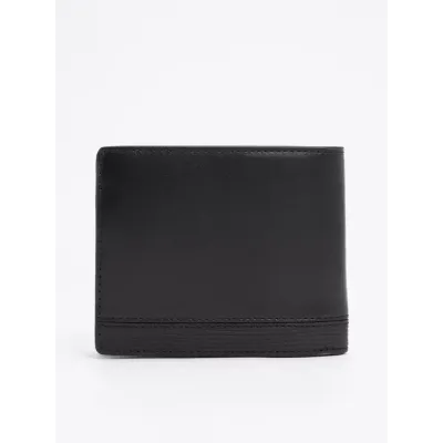 Portefeuille homme Tommy Hilfiger TH Business Leather Coin Pocket Wallet Noir AM0AM13039-BDS en cuir véritable