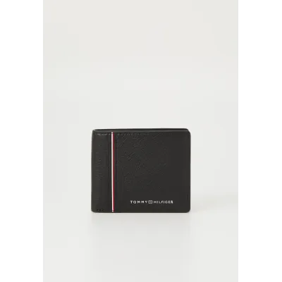 Portefeuille homme Tommy Hilfiger TH Corp Mini CC Wallet Noir AM0AM13042-BDS en cuir véritable