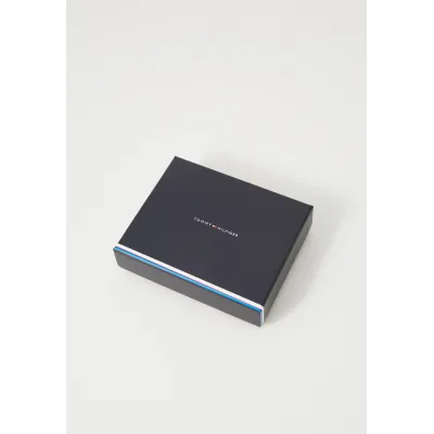 Portefeuille homme Tommy Hilfiger TH Corp Mini CC Wallet Noir AM0AM13042-BDS en cuir véritable