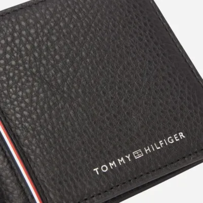 Portefeuille homme Tommy Hilfiger TH Corporate EXTRA CC AND COIN Noir AM0AM13044-BDS en cuir véritable
