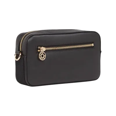 Sac bandoulière femme Tommy Hilfiger Crossbody Camera Bag Noir AW0AW16894-BDS avec poignée