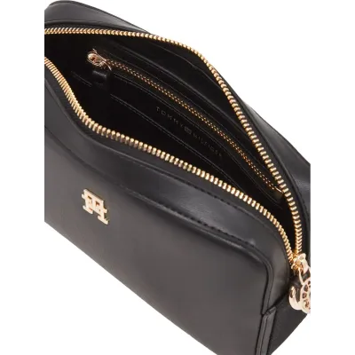 Sac bandoulière femme Tommy Hilfiger Crossbody Camera Bag Noir AW0AW16894-BDS avec poignée