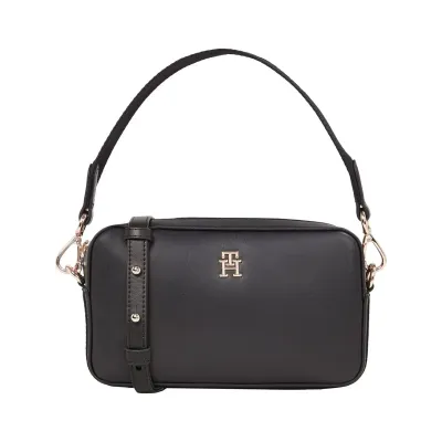 Sac bandoulière femme Tommy Hilfiger Crossbody Camera Bag Noir AW0AW16894-BDS avec poignée